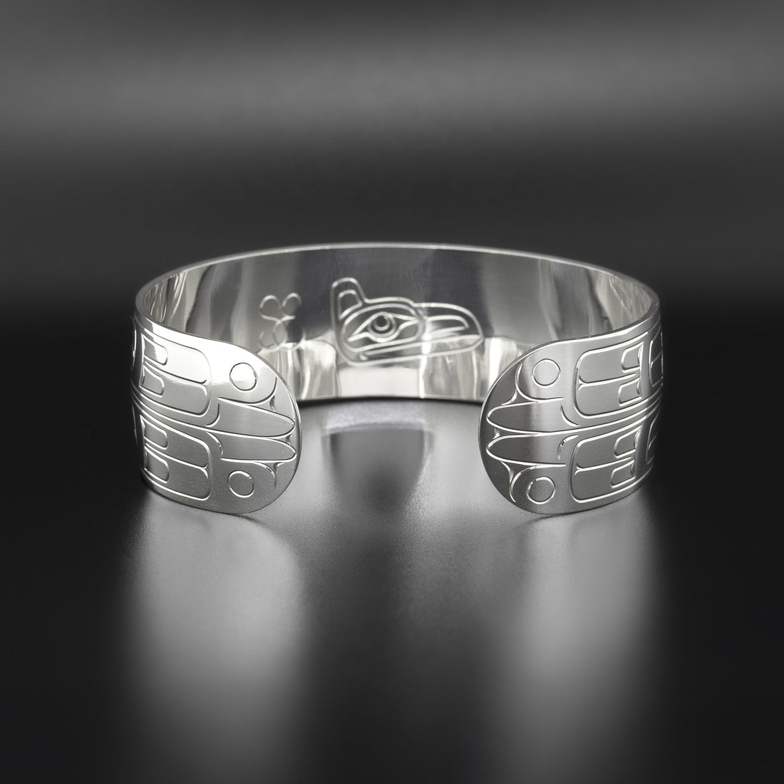 Modern Raven - Silver Bracelet