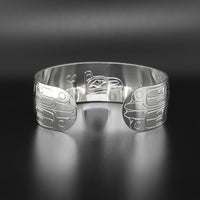 Modern Raven - Silver Bracelet