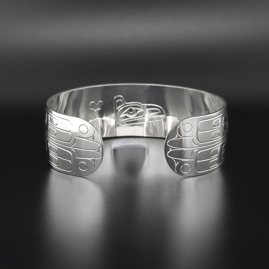 Modern Raven - Silver Bracelet