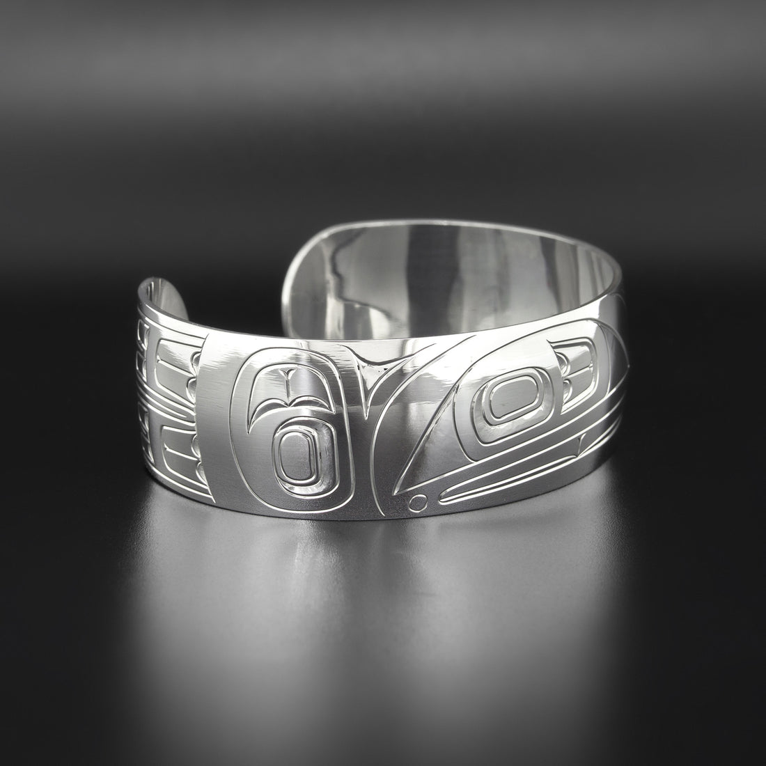 Modern Raven - Silver Bracelet