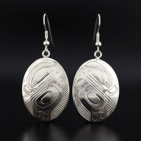 Raven - Silver Earrings