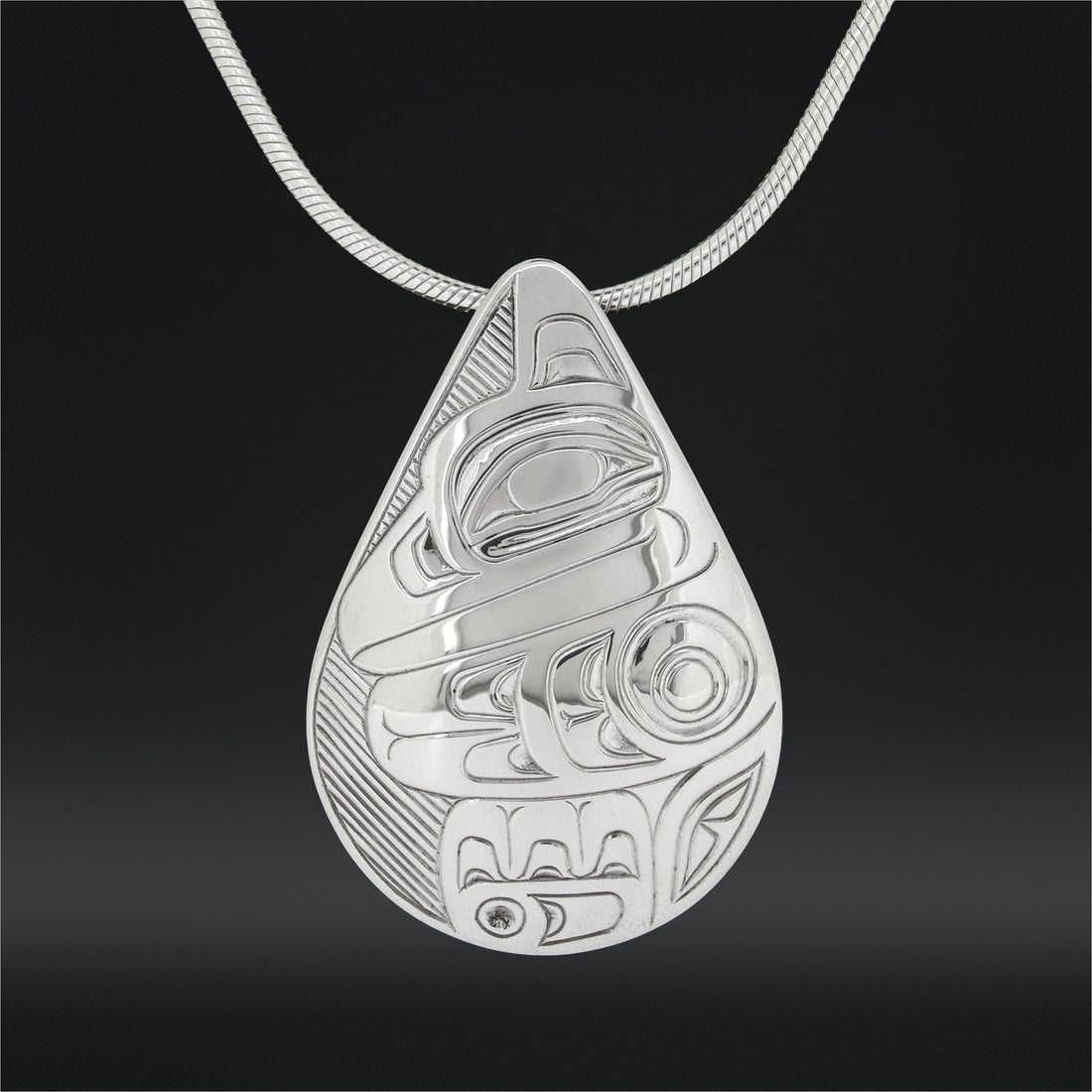 Raven - Silver Pendant