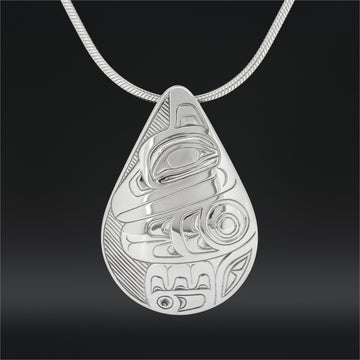 Raven - Silver Pendant