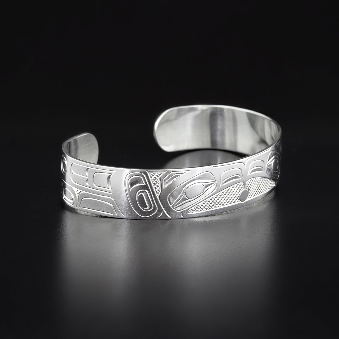 Raven and Light - Silver Bracelet