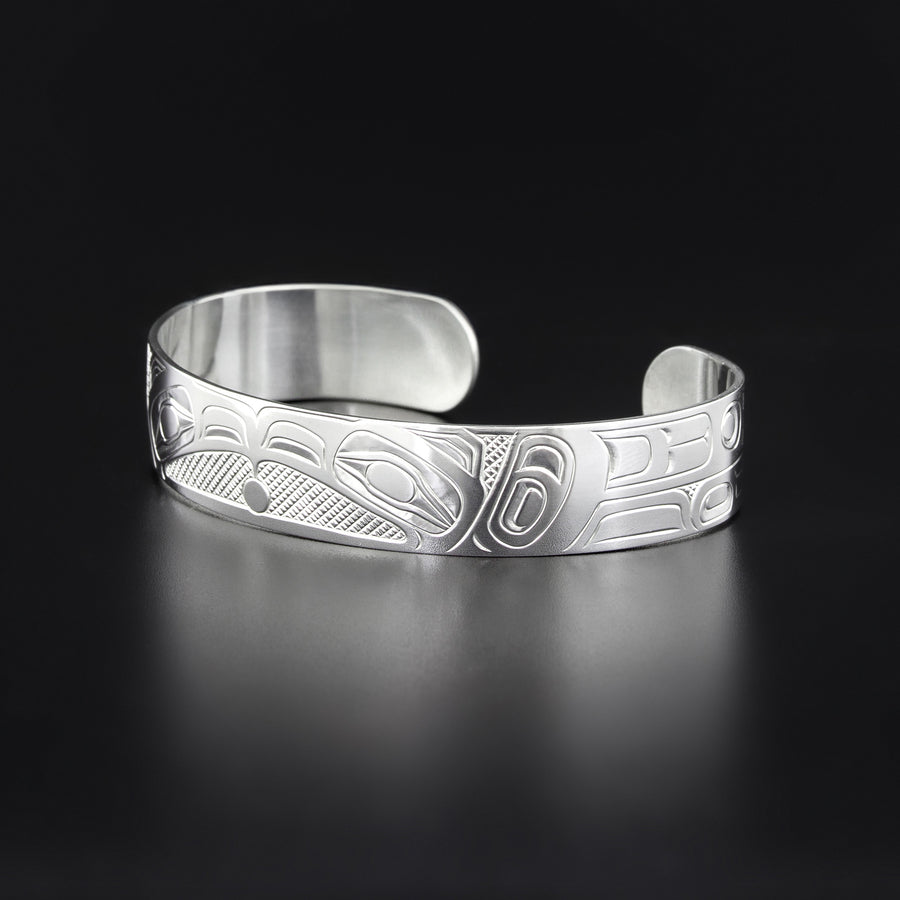 Raven and Light - Silver Bracelet