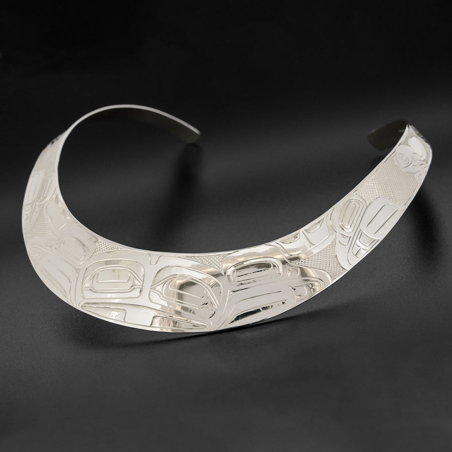 Hlk'yan k'uust'anaay (The Frog) - Silver Collar Necklace