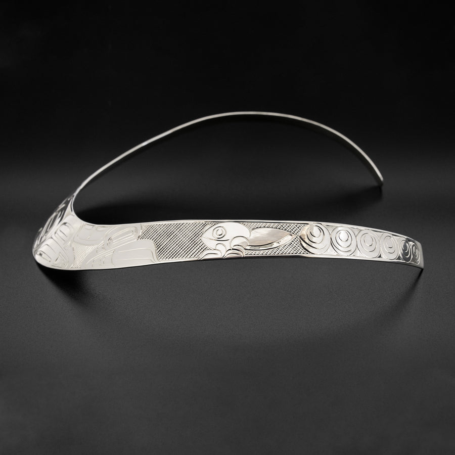 Hlk'yan k'uust'anaay (The Frog) - Silver Collar Necklace
