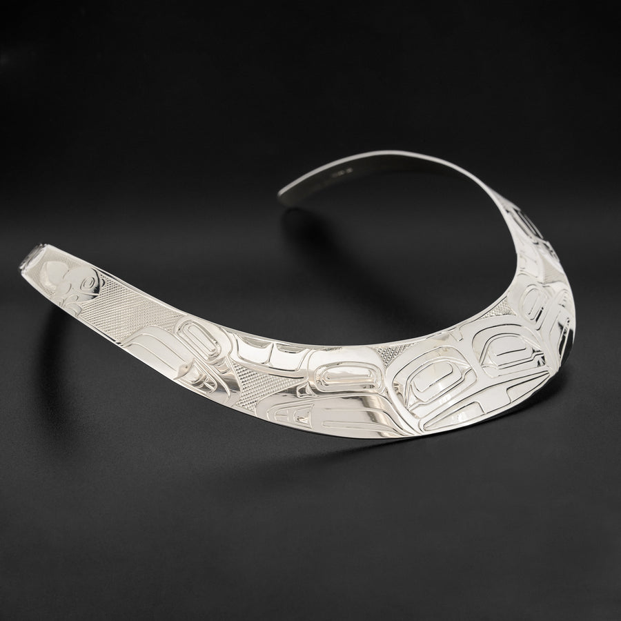 Hlk'yan k'uust'anaay (The Frog) - Silver Collar Necklace