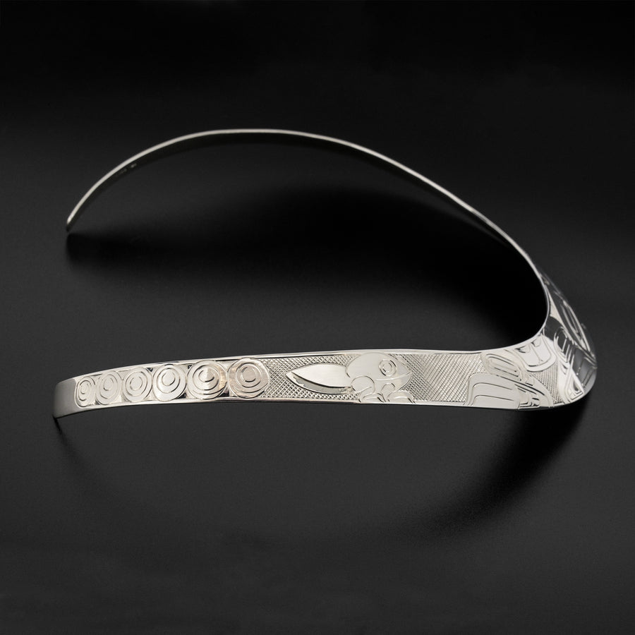 Hlk'yan k'uust'anaay (The Frog) - Silver Collar Necklace