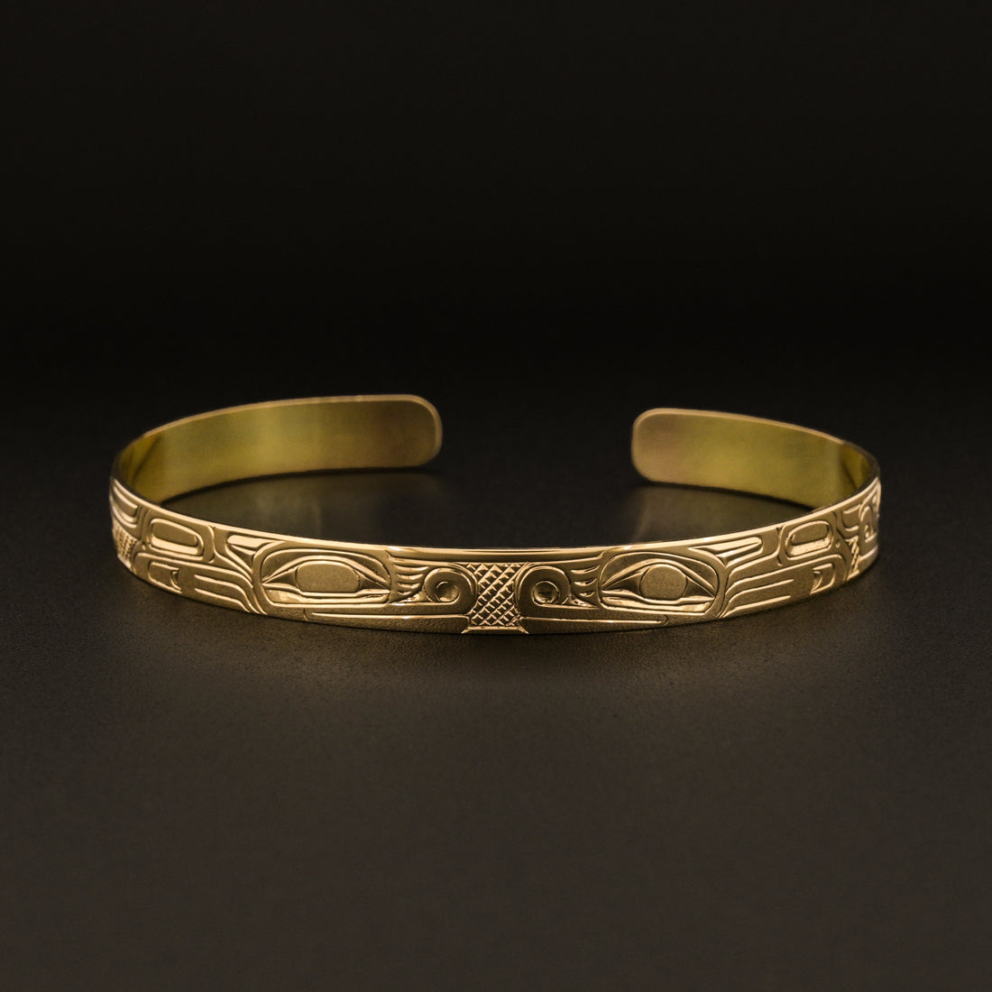 Wolf Family14k Gold Bracelet