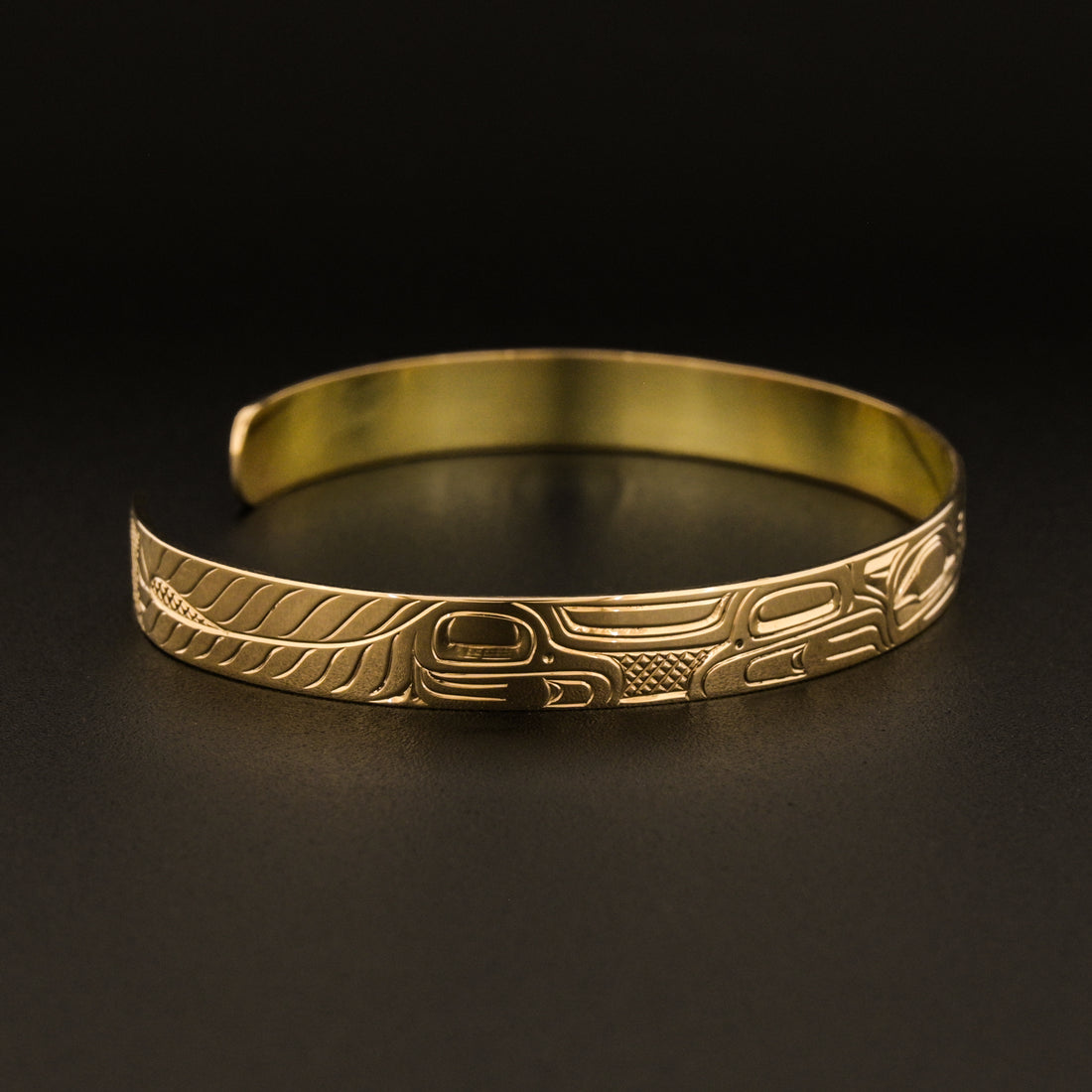 Wolf Family14k Gold Bracelet