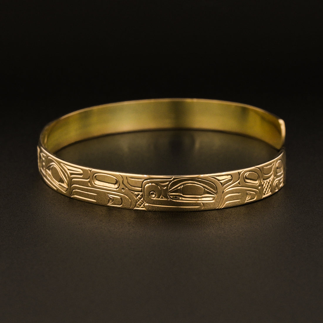 Wolf Family14k Gold Bracelet