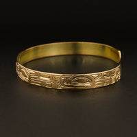 Wolf Family14k Gold Bracelet