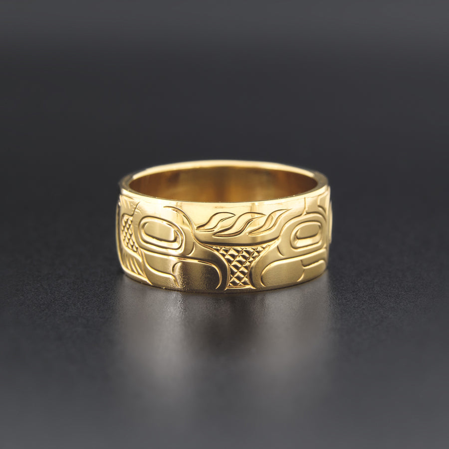 Wolf - 14k Gold Ring