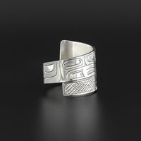 Wolf - Silver Wrap Rings