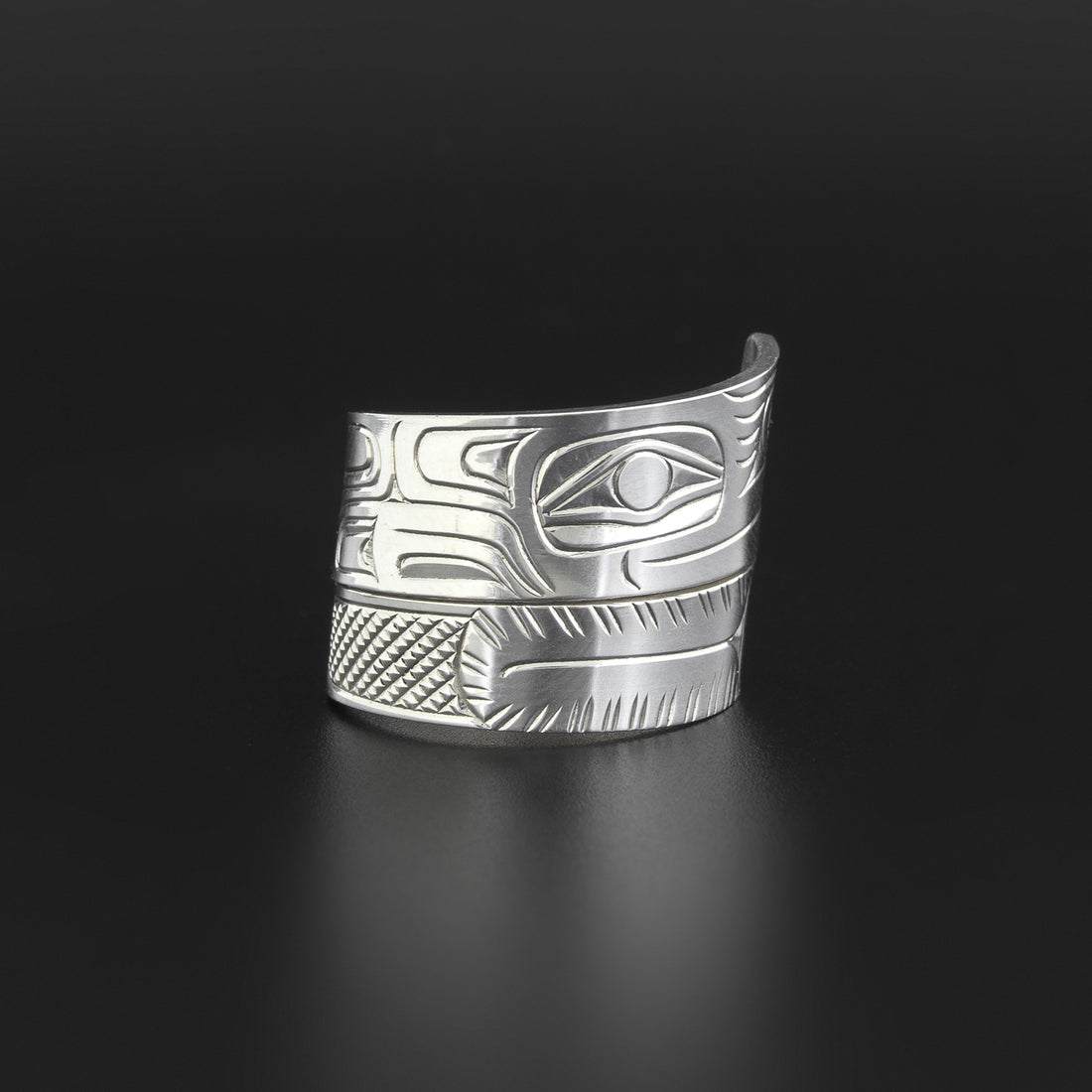 Wolf - Silver Wrap Rings