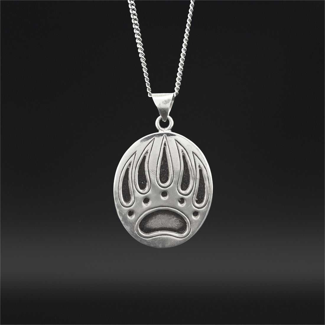 Bear Paw - Silver Necklace