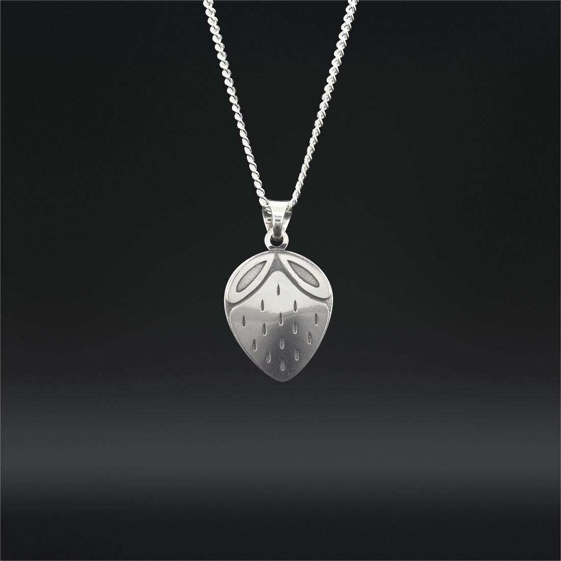 Heart Berry - Silver Pendant