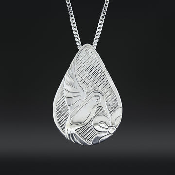 Hummingbird - Silver Pendant