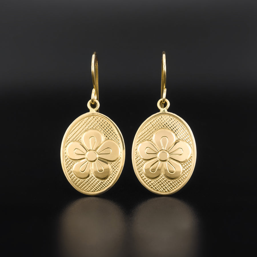 Rosette - 14k Gold Earrings
