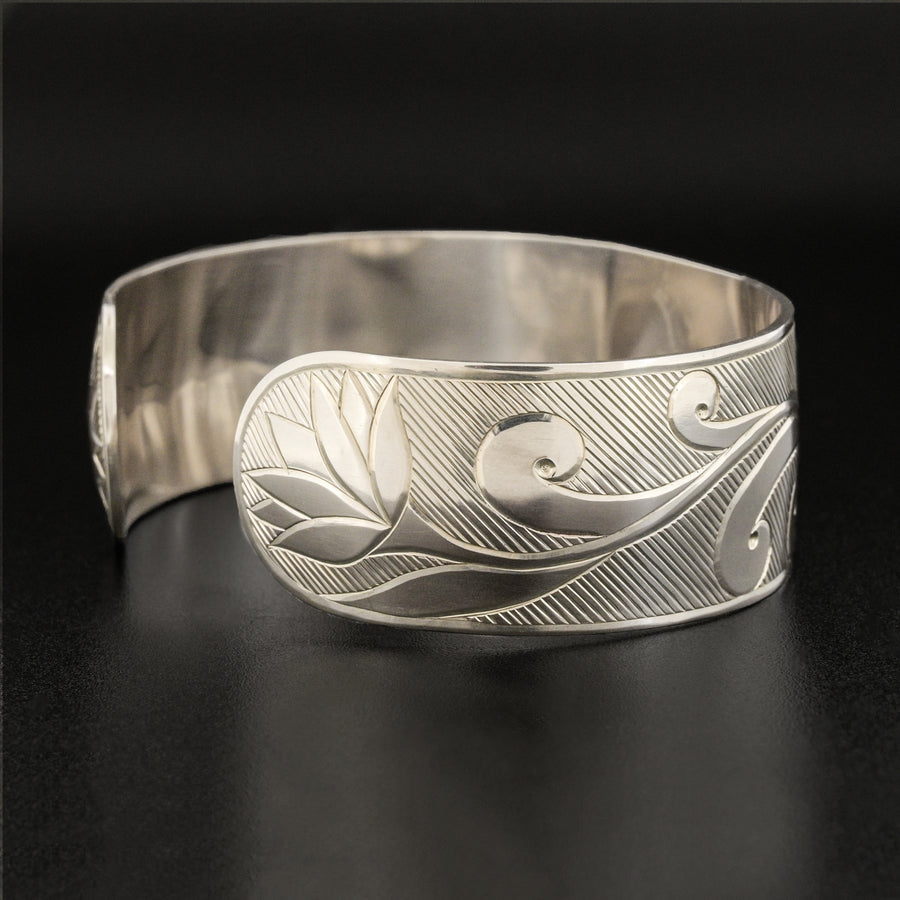 Floral MemoriesSilver Bracelet with 14k Gold