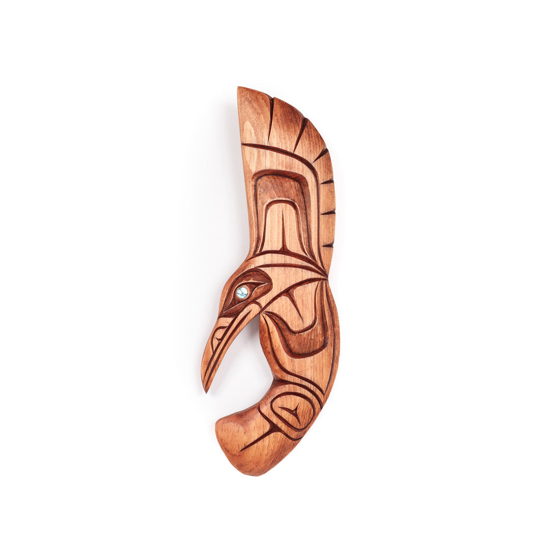 Hummingbird - Pine Carving with Abalone