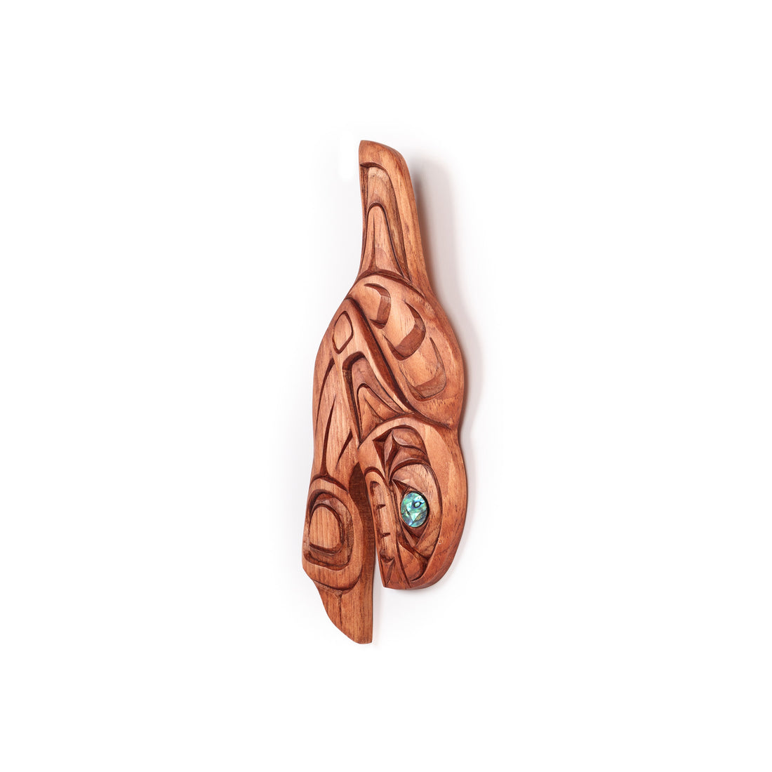Killerwhale - Pine Carving with Abalone