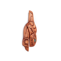 Killerwhale - Pine Carving with Abalone
