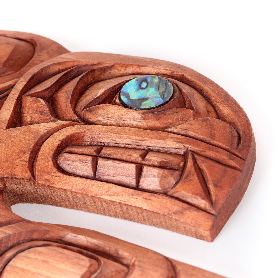 Killerwhale - Pine Carving with Abalone