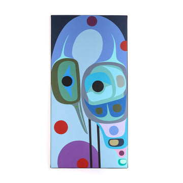 Twilight Heron - Original Painting on Canvas
