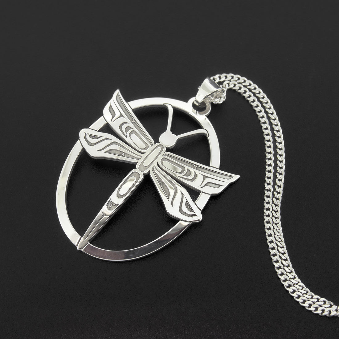 Dragonfly - Silver Pendant