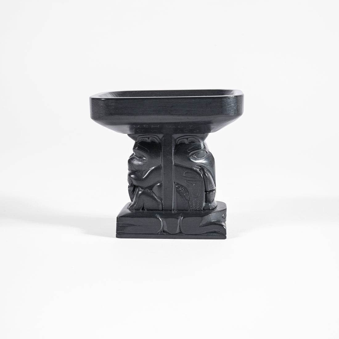Eagle, Beaver, Raven - Argillite Sculpture