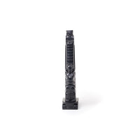 Eagle, Potlatch Hat Rings, Bear, Beaver, and Frog - Argillite Pole