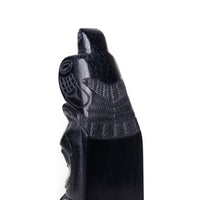 Eagle, Raven, Beaver, and Frog - Argillite Model Pole