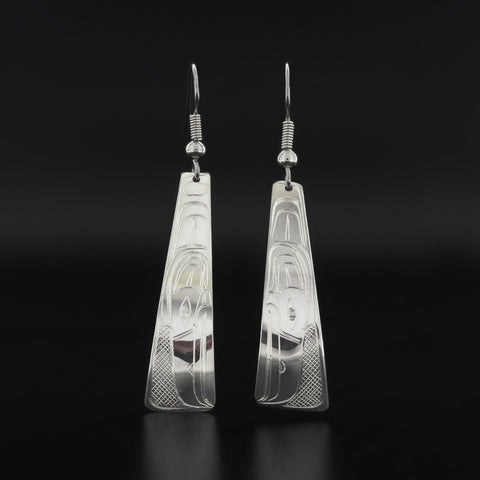 Raven - Silver Earrings