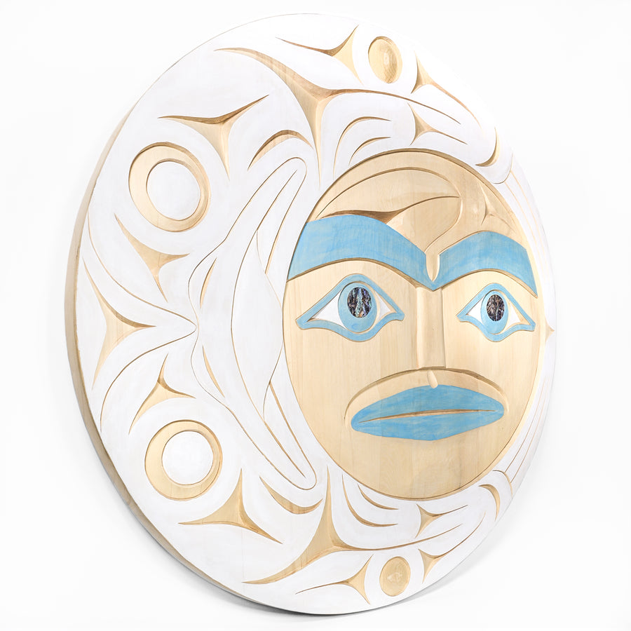 Frog Moon - Yellow Cedar Panel