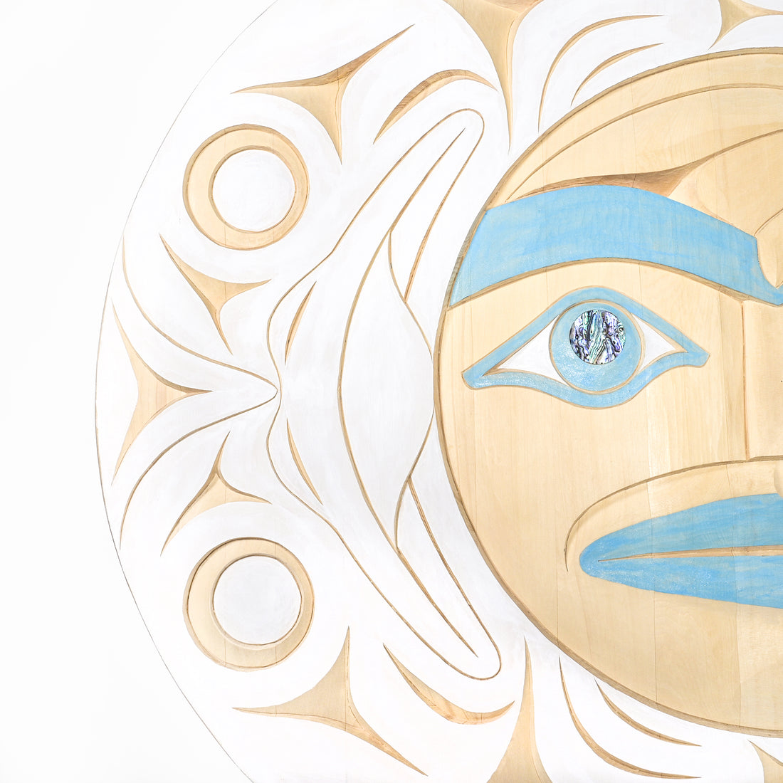Frog Moon - Yellow Cedar Panel
