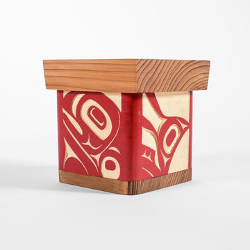 Salmon Swimming - Cedar Bentwood Box