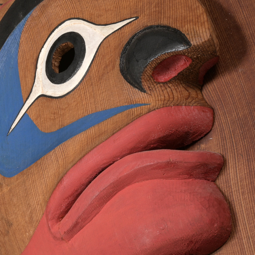 Untitled (Portrait Mask Panel) - Red Cedar Panel