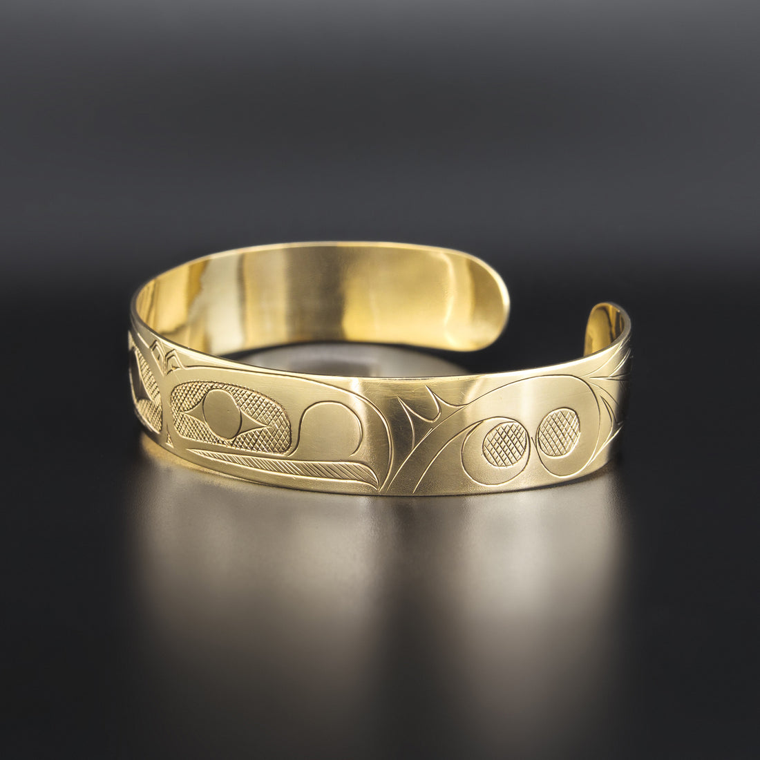 Mating Eagles with Ferns - 10k Gold Bracelet