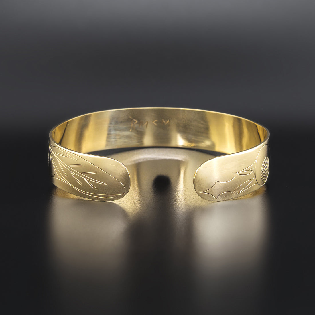 Mating Eagles with Ferns - 10k Gold Bracelet
