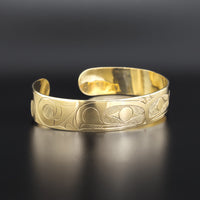 Mating Eagles with Ferns - 10k Gold Bracelet