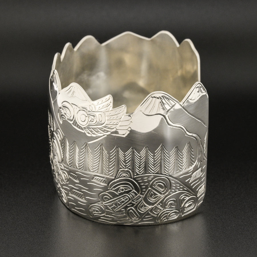 Mother Nature Provides for All - Silver Bracelet