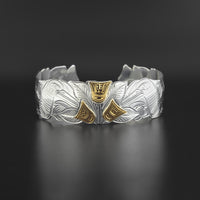 Hummingbirds - Silver Bracelet with 14k Gold