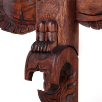 Eagle and Killerwhale - Yellow Cedar Model Pole