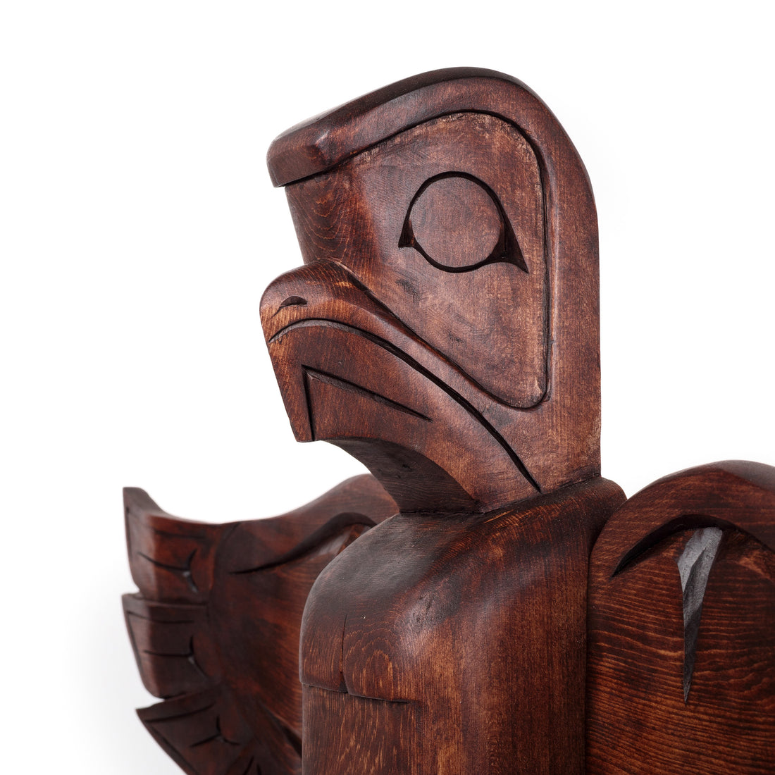 Eagle and Killerwhale - Yellow Cedar Model Pole