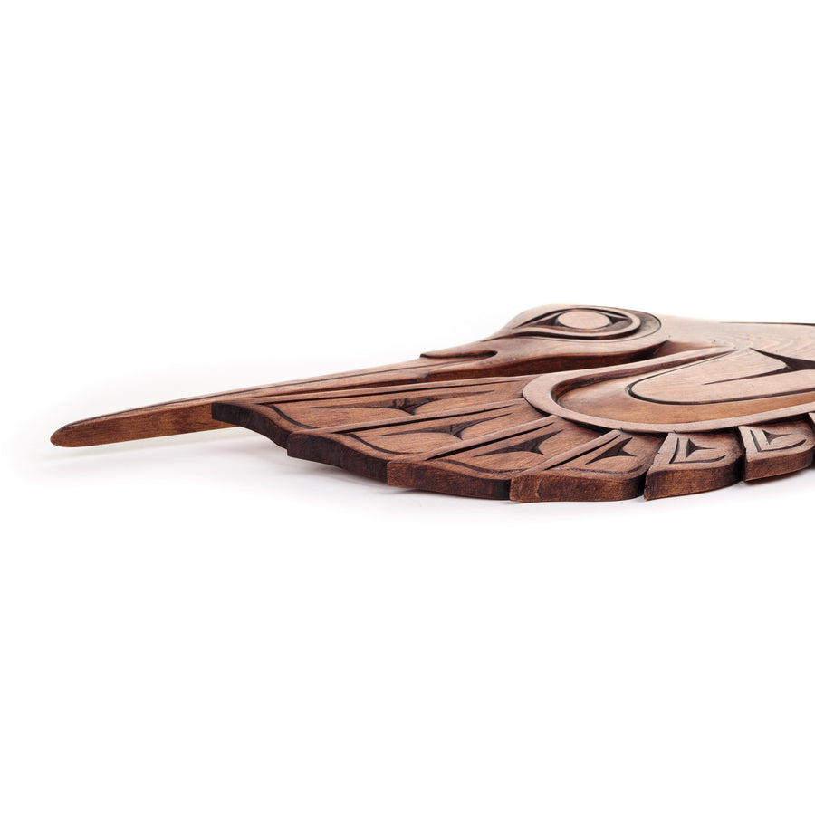 Hummingbird - Yellow Cedar Sculpture