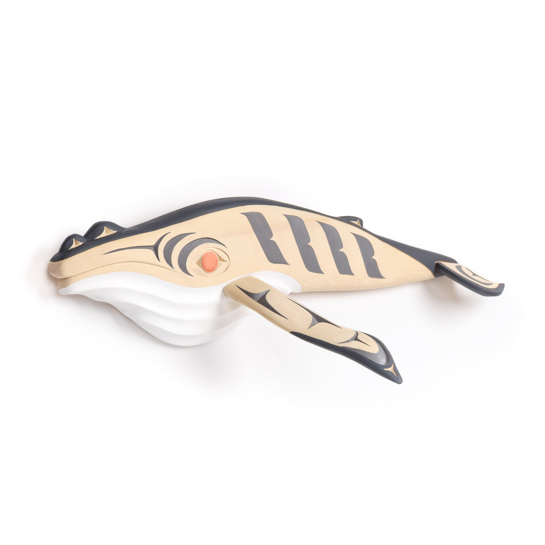 Humpback Whale - Yellow Cedar Sculpture