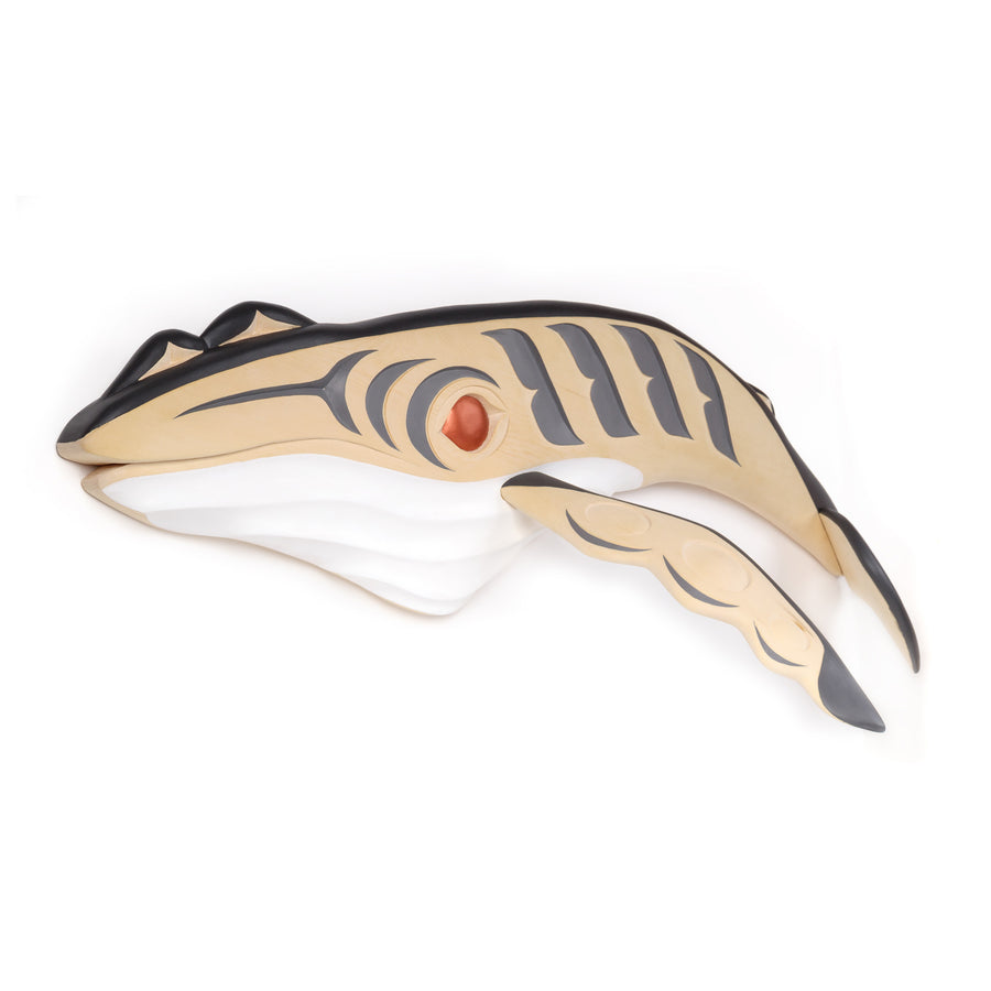 Humpback Whale - Yellow Cedar Sculpture