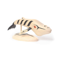 Humpback Whale - Yellow Cedar Sculpture on Stand